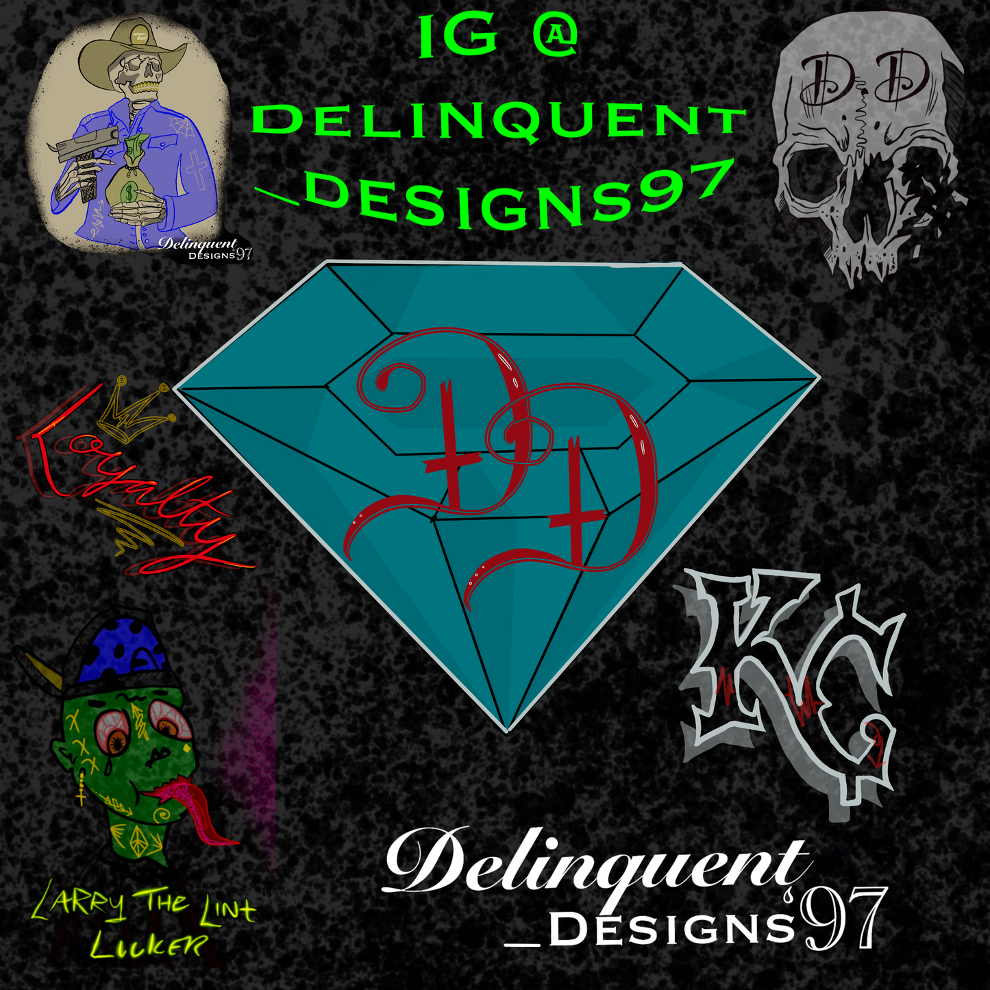 Delinquent Designs Sticker